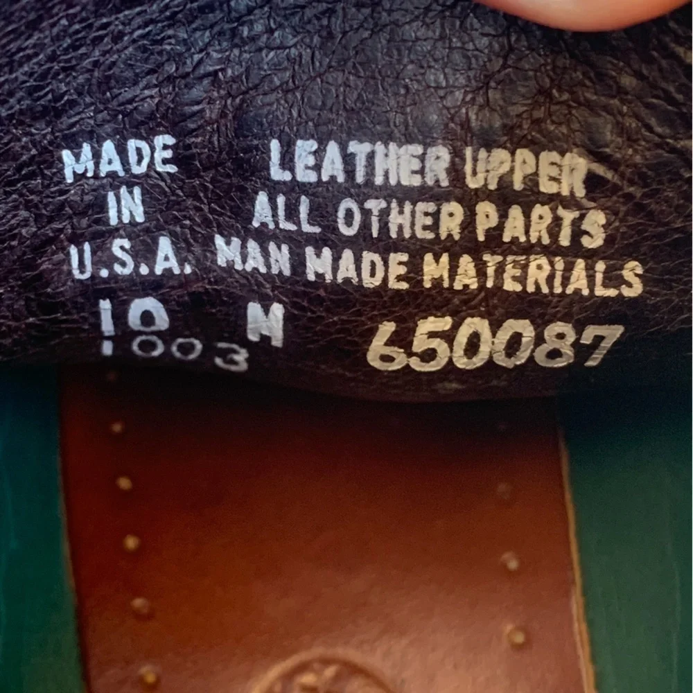 H.S. Trask Mens Brown Leather Ankle Lace Up Chukka Boots Size 10 M Made in USA
